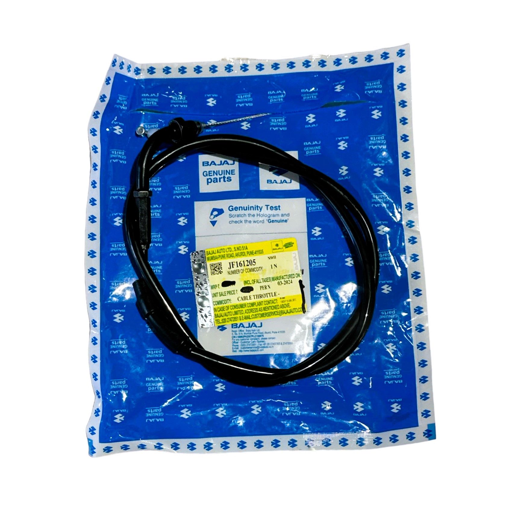 BAJAJ DOMİNAR 250 - 400 GAZ TELİ JF161205 ORİJİNAL