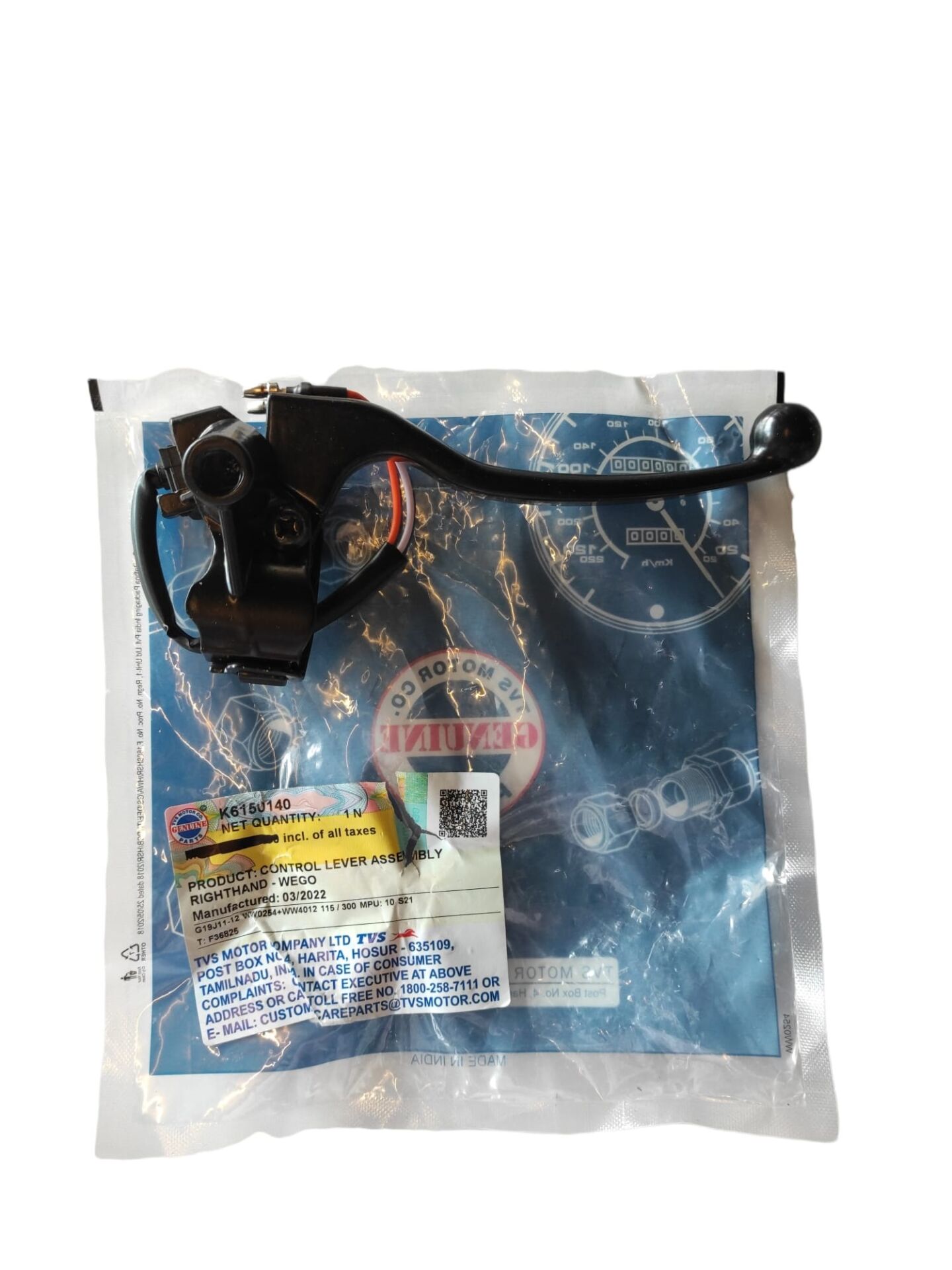 TVS JUPİTER ÖN FREN MANET KOMPLE + KÜTÜK K6150140 ORİJİNAL