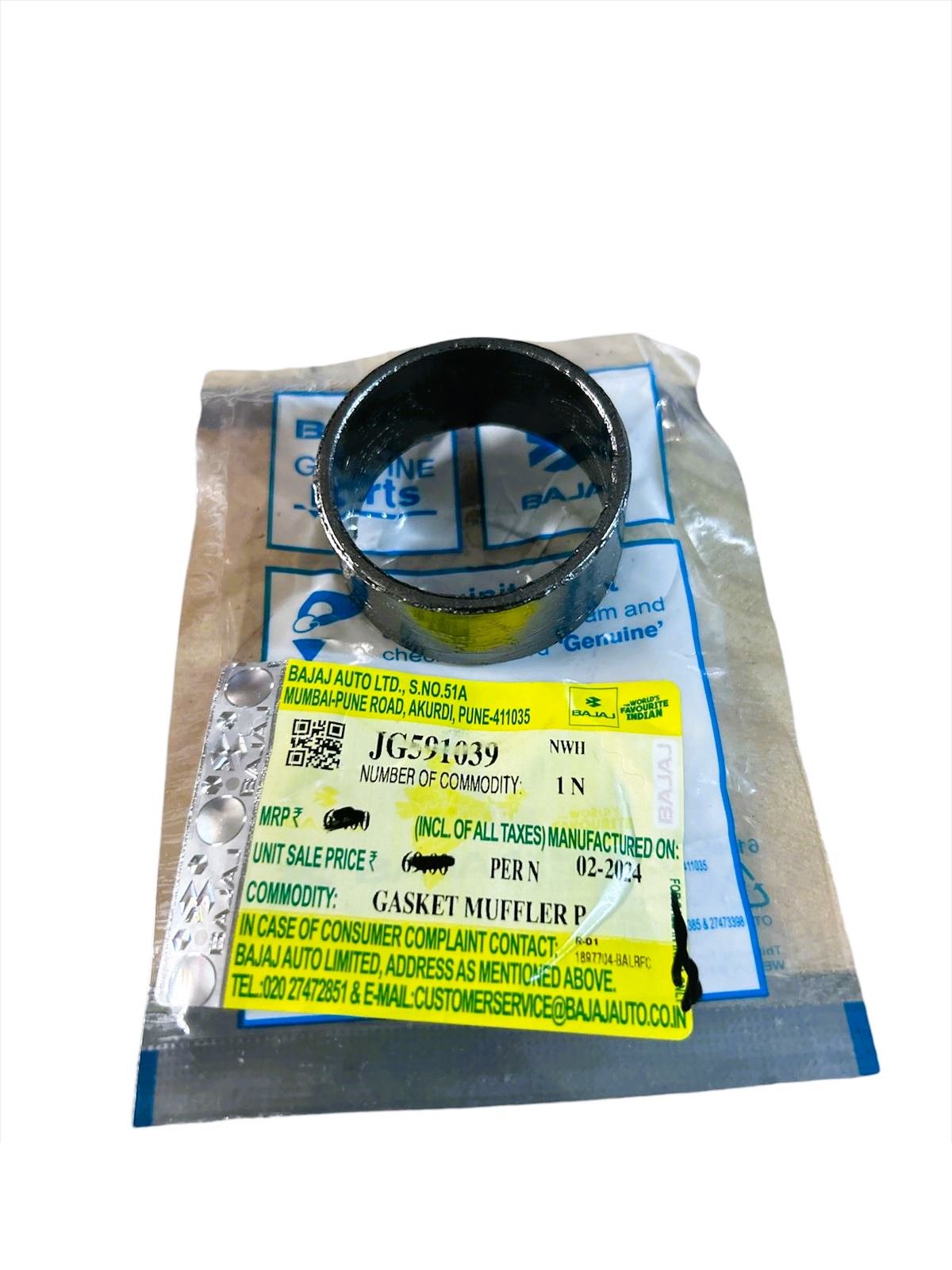 BAJAJ PULSAR NS200-RS200-N250-F250 EGZOZ CONTASI JG591039 ORİJİNAL ÜRÜN